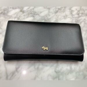 Black Wallet with Gold Accent